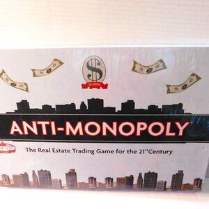 Anti-Monopoly Board Game by University Games BRAND NEW
